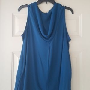 Cowl neck sleeveless top